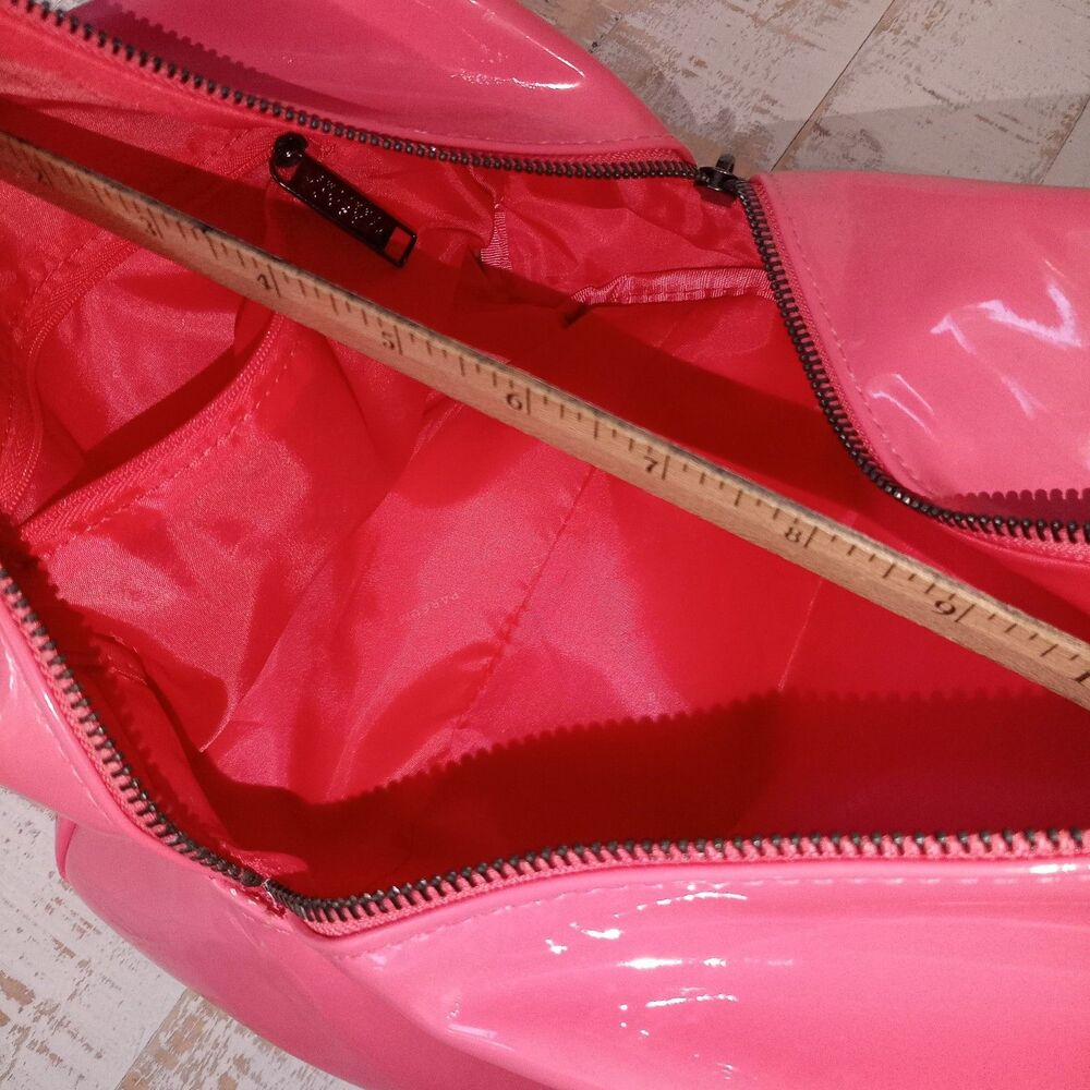 Versace Pink Patent Make Up Toiletries Case Travel Beach Resort Clutch Wristlet - Picture 7 of 9